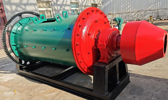 Low Consumption Mining Powder Grinding Machine Dry / Wet Type Limestone Gold Ore Ball Mill