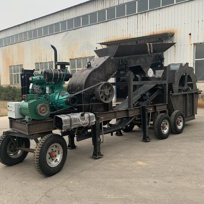 Removable Mining Stone Crushing Machine Mobile Hammer Mill Crusher Capacity 50-80 Tons Per Hour