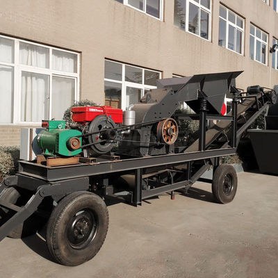 Removable Mining Stone Crushing Machine Mobile Hammer Mill Crusher Capacity 50-80 Tons Per Hour