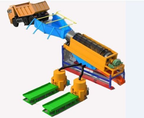 China Ascend Gold Washing Plant Alluvial Placer Ore Dressing Equipment To African Countries