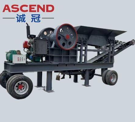 Diesel Engine Mobile Jaw Crusher for Sand Stone Processing Production Lines