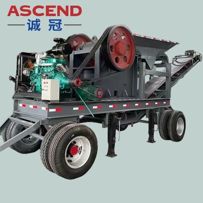 Diesel Engine Mobile Jaw Crusher for Sand Stone Processing Production Lines