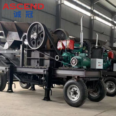 Diesel Engine Mobile Jaw Crusher for Sand Stone Processing Production Lines