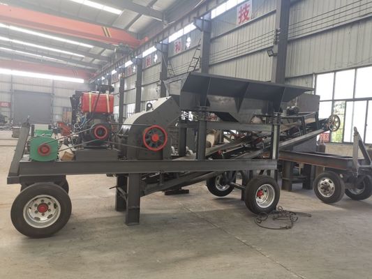 PC400x300 PC600x400 Models 8 10 15tph Capacity Diesel Engine Mobile Hammer Crusher Mill For Glass Limestone Gravel
