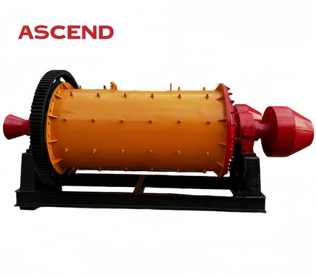 900x1800 Ball Mill Grinding Machine 1 2 3 Tph Gold Silver Stone Grinding Discharging Particle Size Less Than 0.075mm