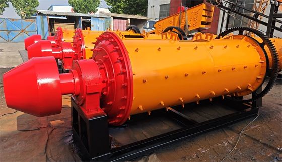 900x1800 Ball Mill Grinding Machine 1 2 3 Tph Gold Silver Stone Grinding Discharging Particle Size Less Than 0.075mm