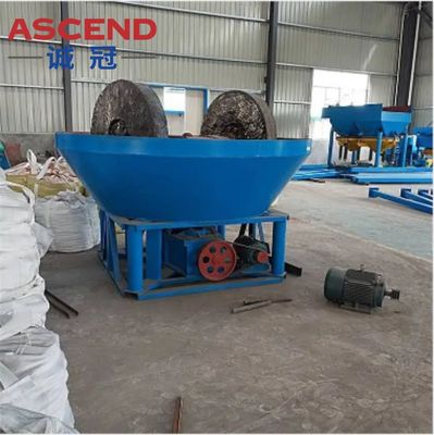 Small Capacity Water Wet Pan Mills 1100 Model Powder Mesh 80-150 For Gold Powder Making With 200 Kg Per Hour In Sudan