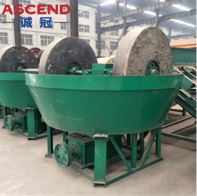 1200 1100 Models 200 300kg Per Hour Water Wet Pan Mills With Gearbox Spare Parts For Gold Selecting In Ghana Sudan Kenya