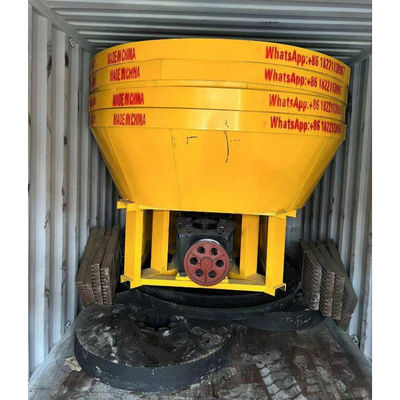 1200 Model Cast Steel Double Rollers Wet Pan Mill For Gold Silver Ore Stone Mining With 500kg Per Hour Capacity In Sudan