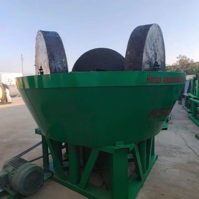 Cast Steel Three Rollers Water Wet Pan Mill 1200 Model 1tph Capacity For Gold Silver Ore Powder Making In Sudan Tanzania