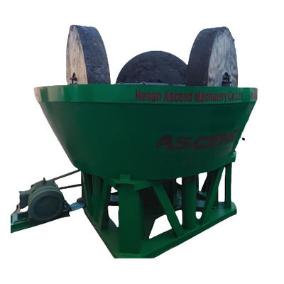 Cast Steel Three Rollers Water Wet Pan Mill 1200 Model 1tph Capacity For Gold Silver Ore Powder Making In Sudan Tanzania