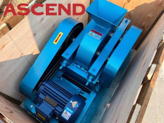 Small Lab Double Roller Crusher Machine To Crush Iron Gold Copper Ore Stone For Laboratory Testing