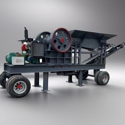 Diesel Engine Mobile Jaw Crusher for Sand Stone Processing Production Lines