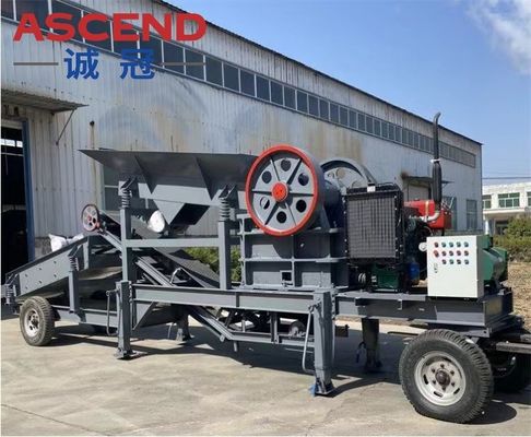 Diesel Engine Mobile Jaw Crusher for Sand Stone Processing Production Lines