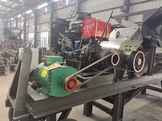 PC400x300 PC600x400 Models 8 10 15tph Capacity Diesel Engine Mobile Hammer Crusher Mill For Glass Limestone Gravel