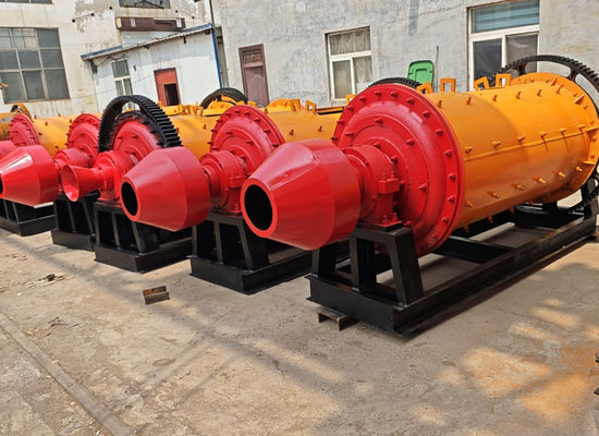 900x1800 Ball Mill Grinding Machine 1 2 3 Tph Gold Silver Stone Grinding Discharging Particle Size Less Than 0.075mm