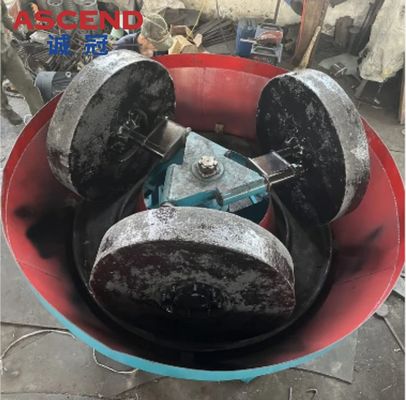 China Gold Grinding Mill Wet Pan Mills 1200 Models Final Product Size 0.1-0.178mm With 400 500 Kgs Per Hour Capacity