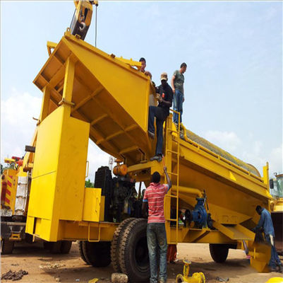 Alluvial Placers Fine Gold Washing Machine Sluice Box Trommel Dredge Plant